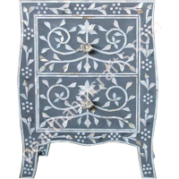 Bone inlay Nightstand 019 - Image 1