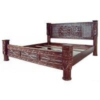 Lotus Solid Pillar Bed - Image 7