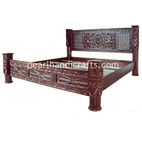 Lotus Solid Pillar Bed - Image 6