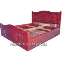 Carved Teak Bed 033 - Image 10