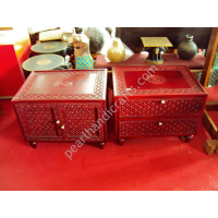 Carved Teak Bed 033 - Image 2