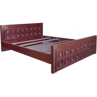 Flower Sheesham Bed - Image 1