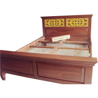 Golden Jaali Sheesham Bed - Image 4