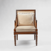Nayara rattan arm sheesham chair - Image 3