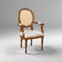 Kanbina teak wood dining chair - Image 4