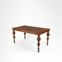 Gujrati rattan dining Table with 6 Chairs - Image 2