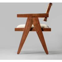 Chandigarh rattan 4 chairs dining table - Image 5