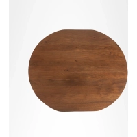 Oval shape Solid wood dining with 4 chairs. - Image 5