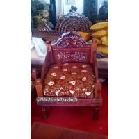 Mehrabi jaali teak traditional sofa - Image 6