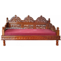 Mehrabi jaali teak traditional sofa - Image 11