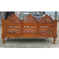Mehrabi jaali teak traditional sofa - Image 8