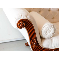 Jaali flower teak sofa 010 - Image 2