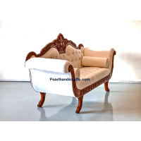 Jaali flower teak sofa 010 - Image 3