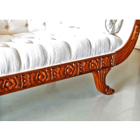 Jaali flower teak sofa 010 - Image 5