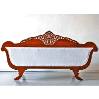 Jaali flower teak sofa 010 - Image 6