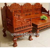 Traditional carved sofa 011 - Image 3