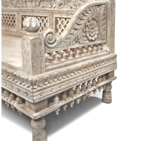 traditional carved sofa 0012 - Image 2