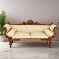 Victorian Udaipur teak Sofa - Image 1