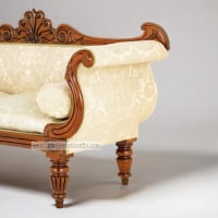 Victorian Udaipur teak Sofa - Image 5