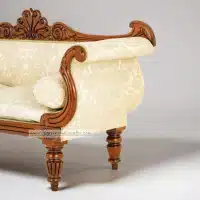 Victorian Udaipur teak Sofa - Image 5