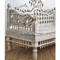 Traditional carved sofa 009 - Image 3