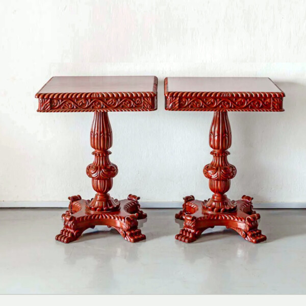 hand crafted Victorian style table