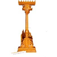 Double Peacock Carved Teak Swing - Image 5