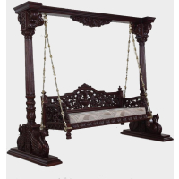Double Swan Jaali Seat Swing - Image 1
