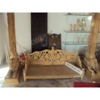 Elephant Double Pillar Teak Swing 022 - Image 10