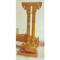 Elephant Double Pillar Teak Swing 022 - Image 5