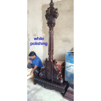 Double peacock chowki base teak Swing 055 - Image 11