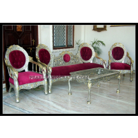 Silver / Metal Sofa Set 006 - Image 6