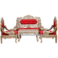 Silver/ Metal Peacock Sofa - Image 8