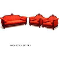 Marwadi Maharaja Hand carved teak Sofa - Image 9