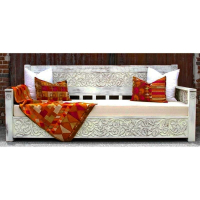 Traditional carved sofa 014 - Image 5