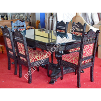 Rectangular Arc Corners 8 Seat Dining Table - Image 2