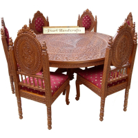 Round Top Dining With 4 Chairs - Image 5