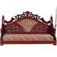 Round Neck Peacock Teak Swing - Image 3