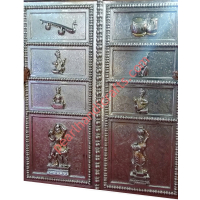 Temple Doors | Carved Teak Doors | Wooden Temple Doors | Metal Doors - Image 1
