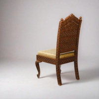 Galaxie-fine carved teak wood dining chair - Image 4
