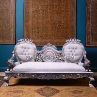 Silver Sofa 038 - Image 1