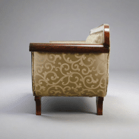 Elegant lobby teak wood sofa - Image 4