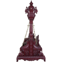 Double peacock chowki base teak Swing 055 - Image 3