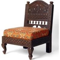 Round Mehrabi Teak Sofa - Image 3