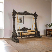 Double peacock chowki base teak Swing 055 - Image 1