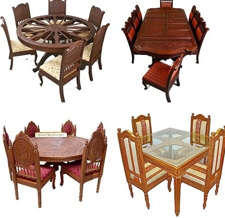 Handicraft Teak Dining Manufacturer in Jaipur