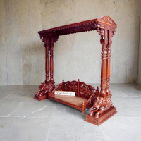 Elephant Double Pillar Teak Swing 022 - Image 1