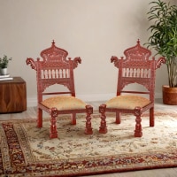 Pitha teak horse chair - Image 3